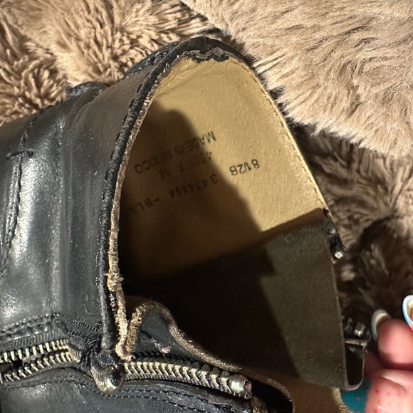 Frye-Black Leather Boots - Picture 6 of 9